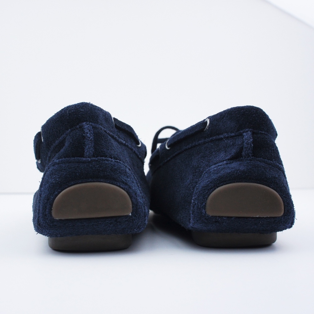 New JCREW Navy Driving Moccasins in Suede - Picture 3 of 5